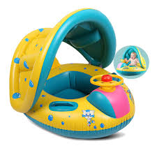 Vohoney Swimming Ring Baby Inflatable Swim Seat Boat Toddlers Pool Float Ring For Kids Of 3 36 Months Inflatable Swim Ring Baby Swimming Ring For Yellow Buy Online In Andorra At Andorra Desertcart Com Productid