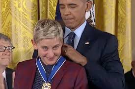 Ellen degeneres revealed today that she is ending the ellen degeneres show in 2022 after its degeneres added that she never wavered on the decision. Ellen Degeneres Sheds The Final Tears Of The Republic As Obama Awards Her The Presidential Medal Of Freedom