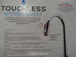 royal line touchless chrome kitchen faucet