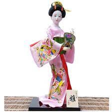 A geisha doll represents the women who provide entertainment to men in public the kimekomi dolls come dressed in a classic japanese style clothing. New Home Decoration Craft Accessories Beautiful Japanese Geisha Figurines Hand Made Kimono Geisha Doll Doll Doll Dolls Dolls Dollsdoll Kimono Aliexpress