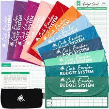 Amazon Com Clever Fox Cash Envelopes For Budget System Money Envelopes For Budgeting And Saving Tear And Water Resistant Includes Carry Pouch 12 Expense Tracking Budget Sheets 12 Pack