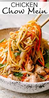Chicken Chow Mein In 2020 Chow Mein Recipe Chicken Chow Mein Recipe Easy Chicken Chow Mein