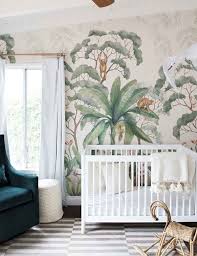 Made from a valance rod, craft foam (cut to look like leaves), and a hot glue gun. Jungle Wallpaper Mural