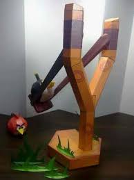 Angry Birds Sling Papercraft Papercraft Paradise Papercrafts Paper Models Card Models Angry Birds Slingshot Papercraft Templates Paper Crafts