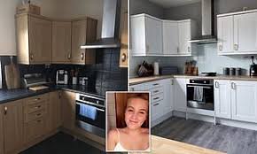 woman gives her dull kitchen a sleek