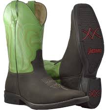 Bota Country Masculina Jácomo - Mamute Oil Dark Brown/Veneza Oliva - Blaqueada (Bico Quadrado) Ref 3141/FXD - Pronta Entrega