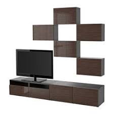 Besta Tv Storage Combination White Selsviken High Gloss Beige Drawer Runner Soft Closing Ikea Ikea Entertainment Center Living Storage Tv Storage