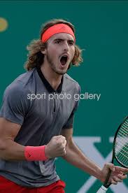 Regardez la vidéo tennis premium: Stefanos Tsitsipas Greece 2018 Rolex Shanghai Masters Images Tennis Posters