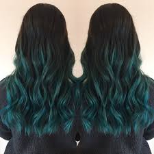 Blue Hair Balayage Haircut Hair Style Ombre Pravana Joico Teal Green Hair Ombre Teal Ombre Hair Balayage Hair