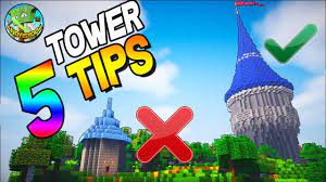How to build a peaked tower roof. 5 Tips To Build Better Towers In Minecraft Youtube