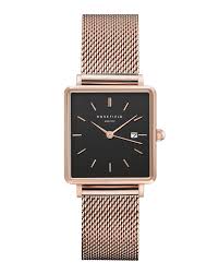 Black And Gold Watch Womens The Boxy Black Rose Gold Rose Gold Watches Women Gold Watch Rosefield Watch