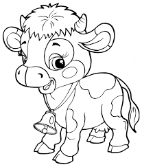 vache avec clochette en 2020 coloriage dessin adulte