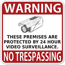 Both audio and video surveillance can be beneficial for homes and businesses that want more security. Warning Video Audio Surveillance No Trespassing Protected 24 Hr Cameras Private Property Cctv Stickers Signs 6 X 6 Sticker Warning No Trespassing Video Surveillance Walmart Com Walmart Com