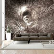 1001 Idees Pour Un Papier Peint Trompe L œil Les Decos Qui Produisent Des Grands Effets Papier Peint Peinture Murale 3d Peintures Murales De Papier Peint