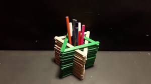 Tempat Pensil Dari Stik Es Krim Berbentuk Bulat Seputar Bentuk