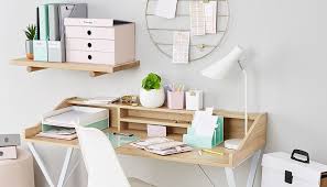 How To Organise Your Desk With Colour Kmart Australia Pastel Desk Stationary Pretty Scandi Deco Dining Room Table Makeover Office Desk Decor Desk Inspiration