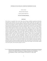 Kaunselor pelatih dikehendaki membuat laporan kajian kes berdasarkan satu (1) kes yang dikendalikan. Pdf Pendekatan Kaunseling Daripada Perspektif Islam