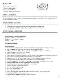 ccna resume samples : top 5 ccna resume