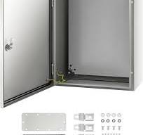 VEVOR NEMA Steel Enclosure, 20 x 16 x 8'' NEMA 4X Steel Electrical Box,  IP66 Waterproof & Dustproof, Outdoor/Indoor Electrical Junction Box, with  ...
