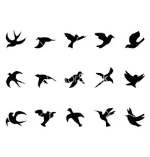 Birds Flying In The Sky Drawing Easy Simple Birds Flying Silhouettes Vector Image On Vectorstock Flying Bird Silhouette Bird Silhouette Art Bird Drawings