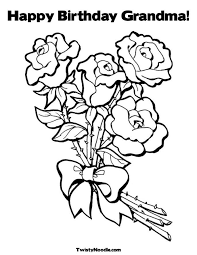 Download happy birthday coloring pages to printable. Happy Birthday Grandma Coloring Page Coloring Home