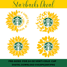 Download Sunflower Starbucks Cup Svg Free Novocom Top