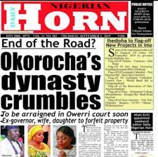 A nigerian newspaper and online version of the vanguard, a daily publication in nigeria covering nigeria news, niger delta, general national news, politics, business, energy, sports, entertainment, fashion,lifestyle human interest stories, etc. Imo State Blog In Today S Paper Facebook