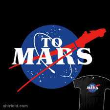 To Mars Nasa Logo Mars Tesla Roadster