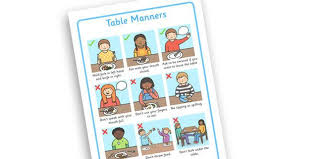 Table Manners Rules Display Poster Table Manners Manners For Kids Table Manners Poster