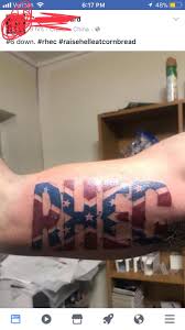 Tattoos are artificial markings made on the skin that is presented in an image, word or phrase. Raise Hell Eat Cornbread Shittytattoos