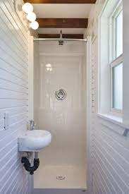Tiny House Bathroom Options For Decomposing Toilets Or Hookup To Septic Tiny Living Homes Tiny House Bathroom House Bathroom Bathroom Shower Design