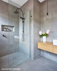 The Inclusion Of A Large Frameless Open Shower In Our Alphington Bathroom Adds An Element Of Lu Bathroom Interior Bathroom Design Luxury Bathroom Design Small