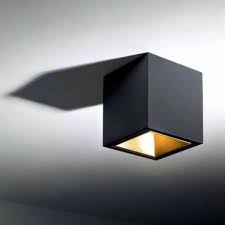 boxy l led 3033 deckenleuchte schwarz gold deckenanbauleuchten innenleuchten leuchten fur das besondere licht