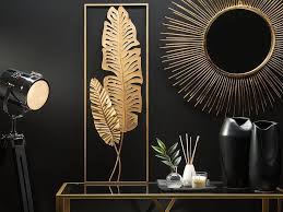 decoration murale doree palladium goud interieur muurdecoratie gouden accessoires