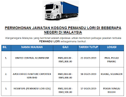 //www.mkerjaya.com hanya menyiarkan untuk memudahkan permohonan anda. Iklan Permohonan Jawatan Kosong Pemandu Lori 2019