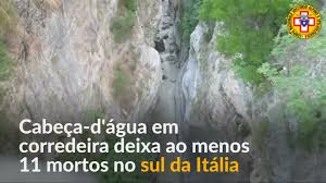 Crescimento súbito dos rios já cheios. Cabeca D Agua Em Corredeira Deixa Ao Menos 11 Mortos Na Italia Noticias R7 Internacional