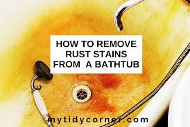 The sleek look of porcelain is easily marred when rust comes into the while these stains are unsightly to look at and irritating to clean, it's not impossible. How To Remove Rust Stains From A Bathtub 7 Cleaning Hacks