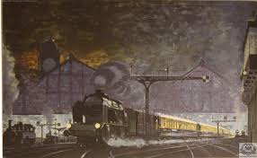 Wl Train Bleu A La Gare De Lyon 1929 J Lamarche