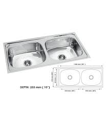 buy sincore stainless steel double bowl