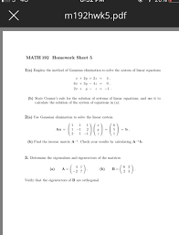 The national mathematics advisory panel (nmap) defines explicit instruction as follows (2008, p. Solved M192hwk5 Pdf Math 192 Homework Sheet 5 1 A Emplo Chegg Com