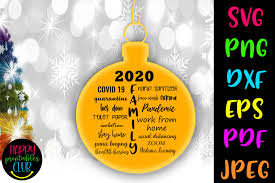 Download 2020 Family Quarantine Svg Pandemic Christmas Ornament Crella