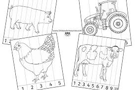 Free Farm Number Slice Colouring Printable Early Years Ey Eyfs Resource Download Little Owls Resources Free Eyf Eyfs Physical Development Farm Activities