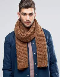 Welcome to h&m, your shopping destination for fashion online. Asos Knitted Scarf In Tobacco 16 Asos Lookastic
