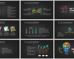 Handdraw Style Report Powerpoint Template - Etsy Hong Kong