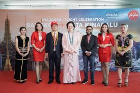 Sabah air building, jalan johor, off jalan selangor, tanjung aru, kota kinabalu, malaysia. Airasia Celebrates Inaugural Flight From Bangkok To Kota Kinabalu Airasia Newsroom