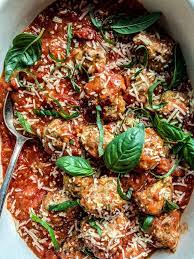 Pork Ricotta Meatballs With Roasted Garden Tomato Sauce Dishing Up The Dirt Ricotta Meatballs Pork Recipes Meatball Recipes Easy