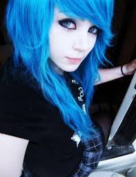 Emo Omg Blue Hair Hair Styles Emo Scene Hair