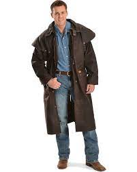 Outback Trading Co Men S Long Oilskin Duster In 2021 Mens Fashion Casual Minimalist Fashion Men Mens Vest Jacket