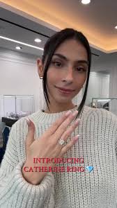 Introducing Catherine Ring 🩵💎💍#creatorsearchinsights #engagementring  #diamondring #engaged #diamond
