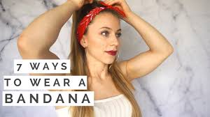 7 Diy 1 Minute Bandana Hairstyles Youtube